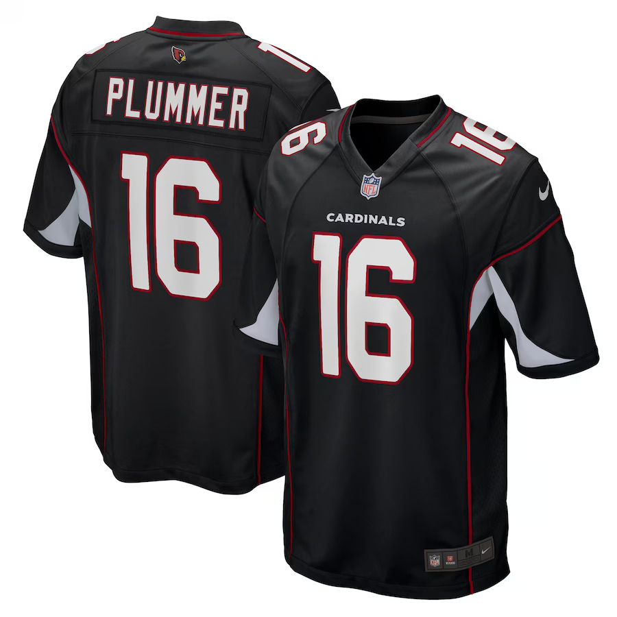 Men Arizona Cardinals 16 Jake Plummer Nike Black Retired Player Alternate Game NFL Jersey